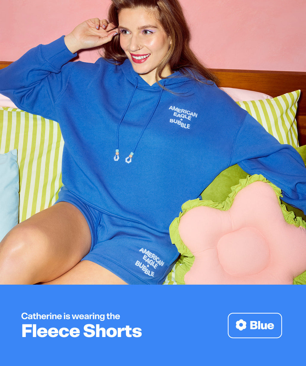 AE x Bubble Fleece Short - Blue
